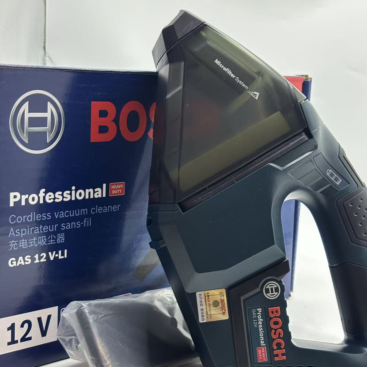 Car Vacuum - Aspirateur Bosch GAS 12V-LI Professional, léger