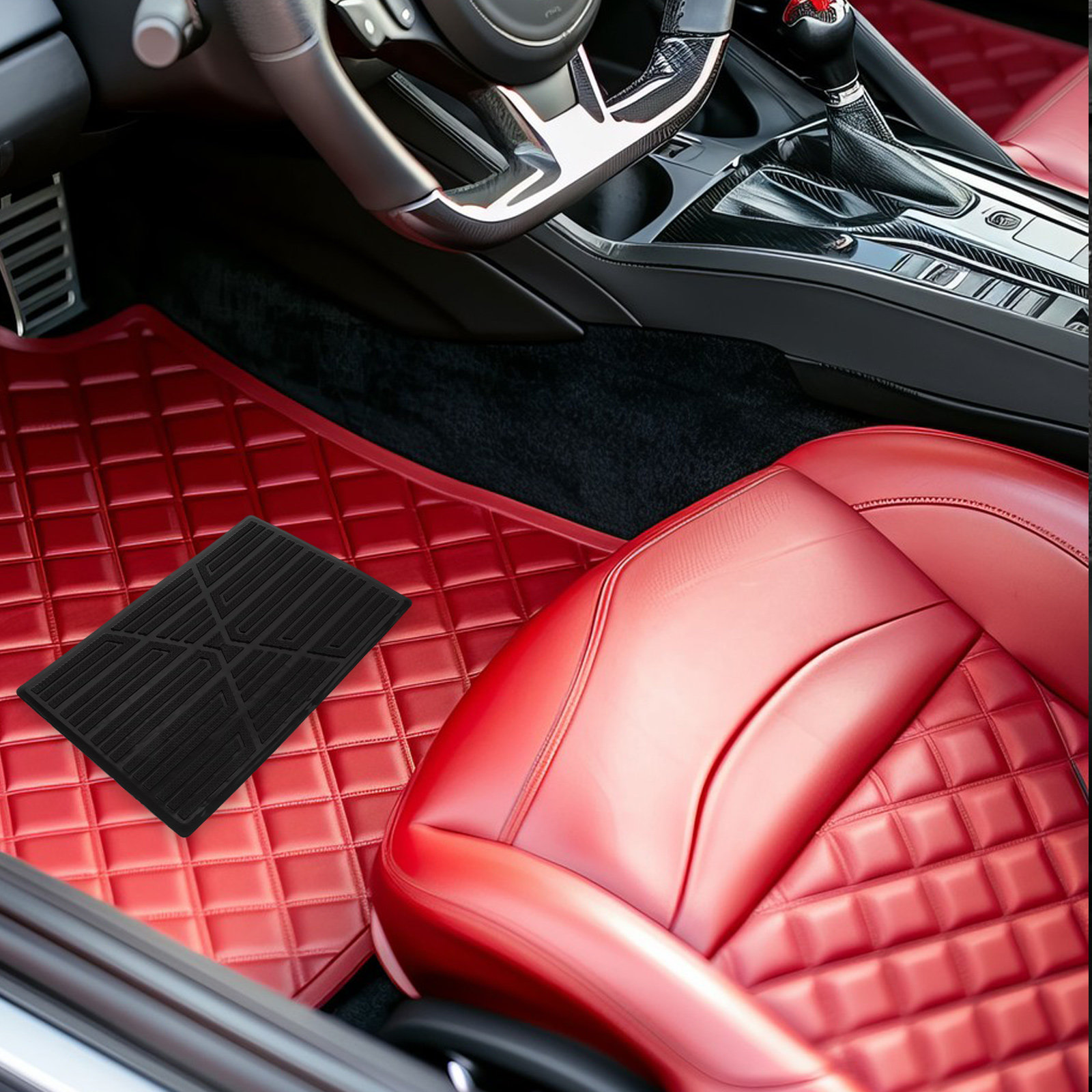 Car Floor Mat - Tapis de protection antidérapant en caoutchouc