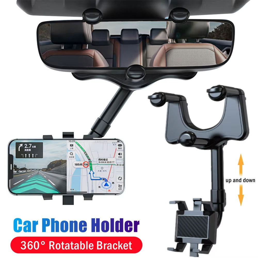 Car Mirror - Support de téléphone réglable pour rétroviseur
