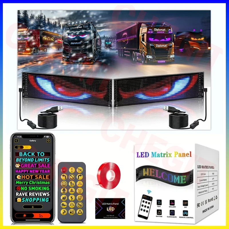 Car Led Light - Affichage Led camion oeil voiture signe