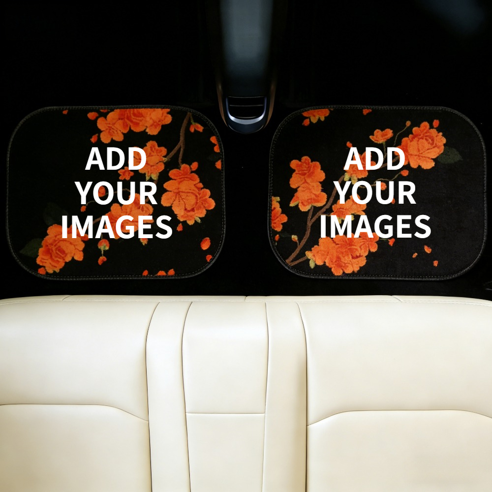 Car Floor Mat - 1 ensemble/2 ensembles de tapis de