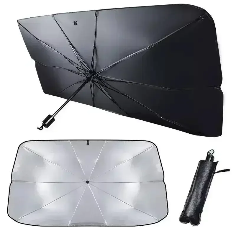 Windshield Sun Shade - Pare-soleil pliable pour pare-brise de voiture,