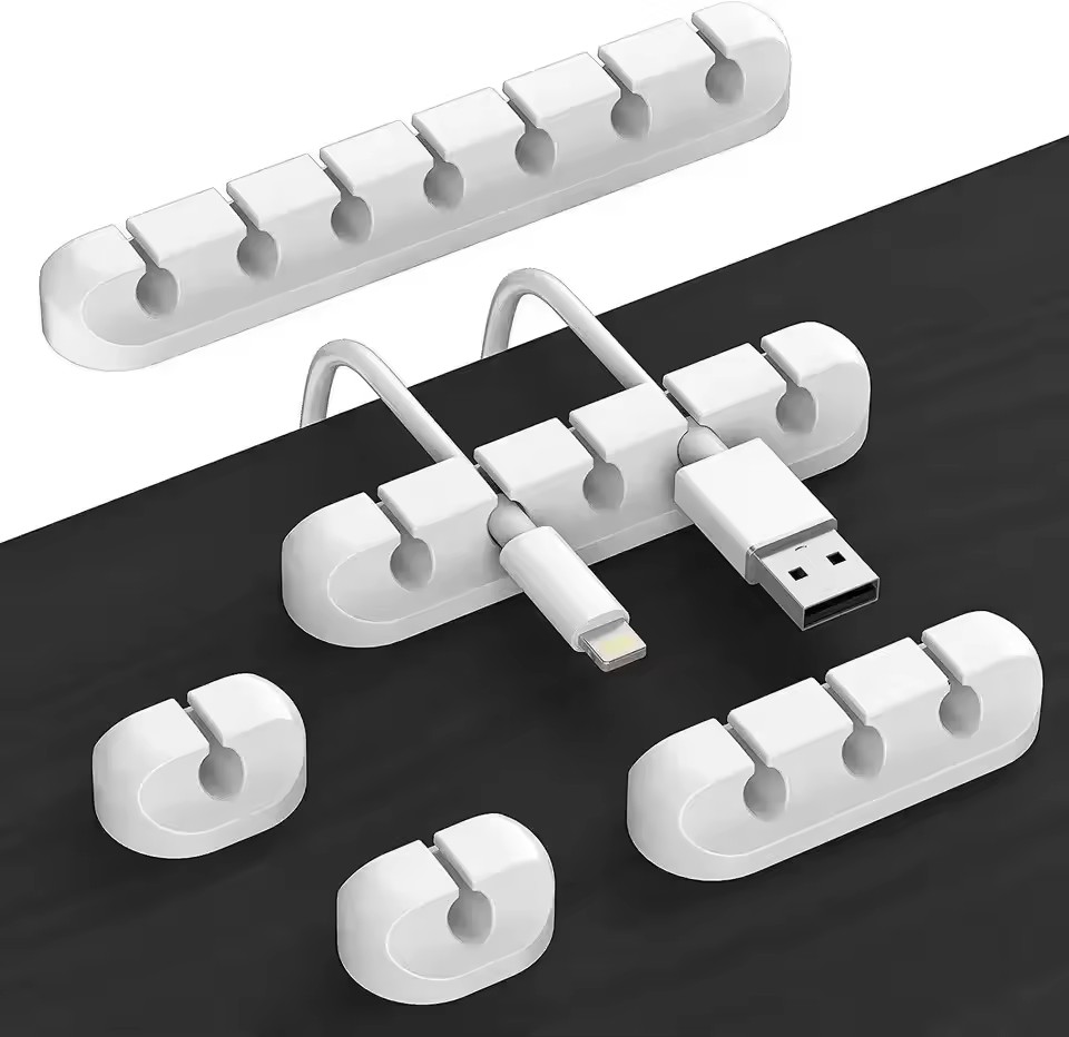 Car Organizer - Organisateur de câbles en silicone, clips