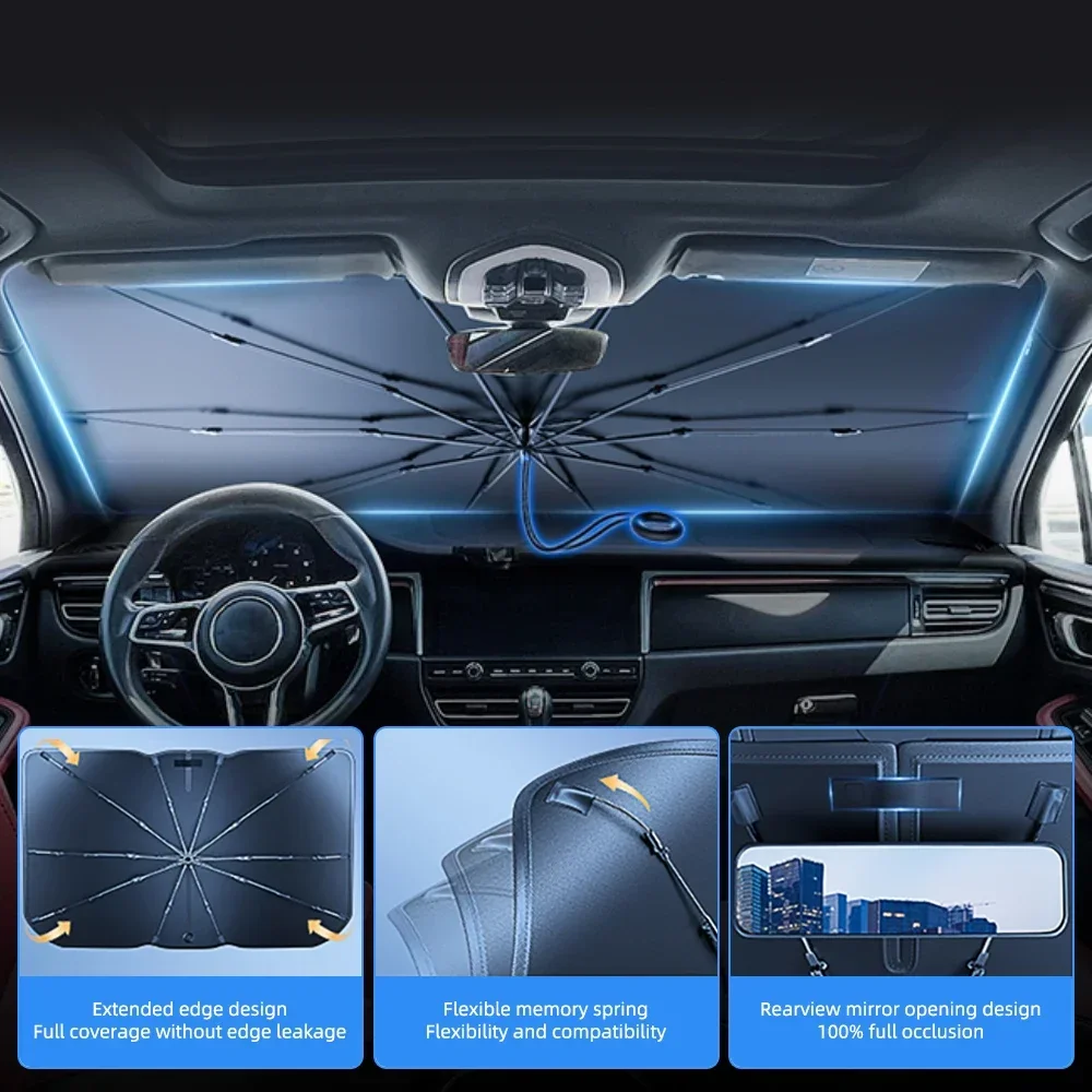 Pare-soleil pliable pour pare- - Windshield Sun Shade avis et prix