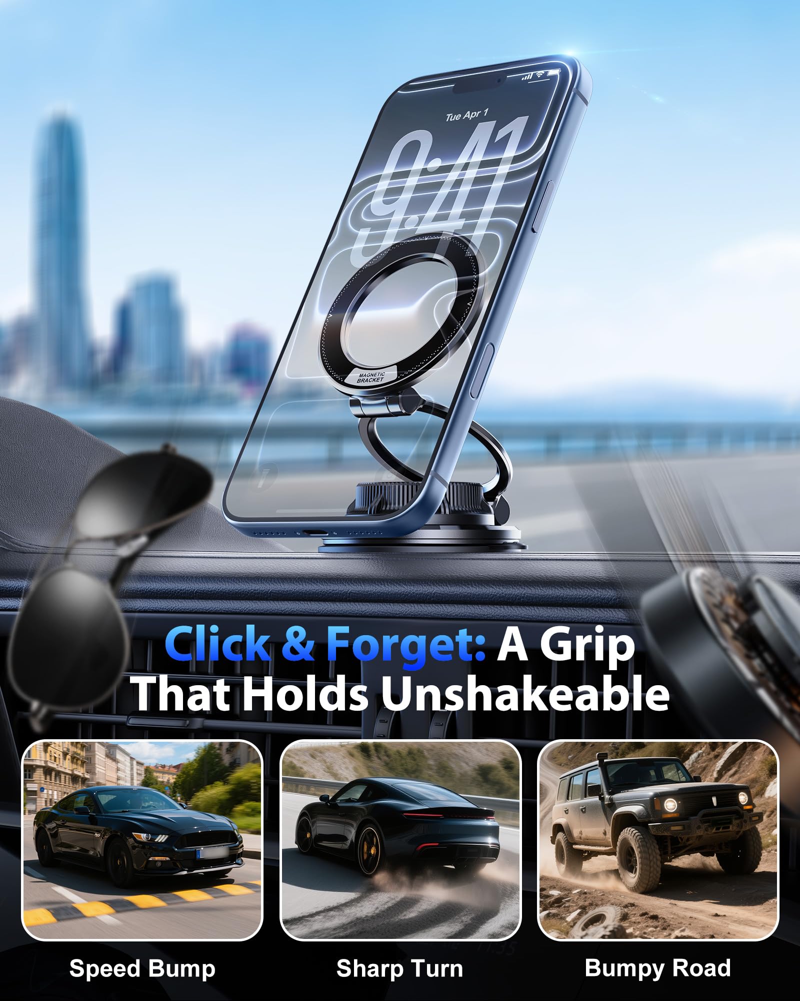 Support magnétique pour téléph - Car Vacuum avis et prix