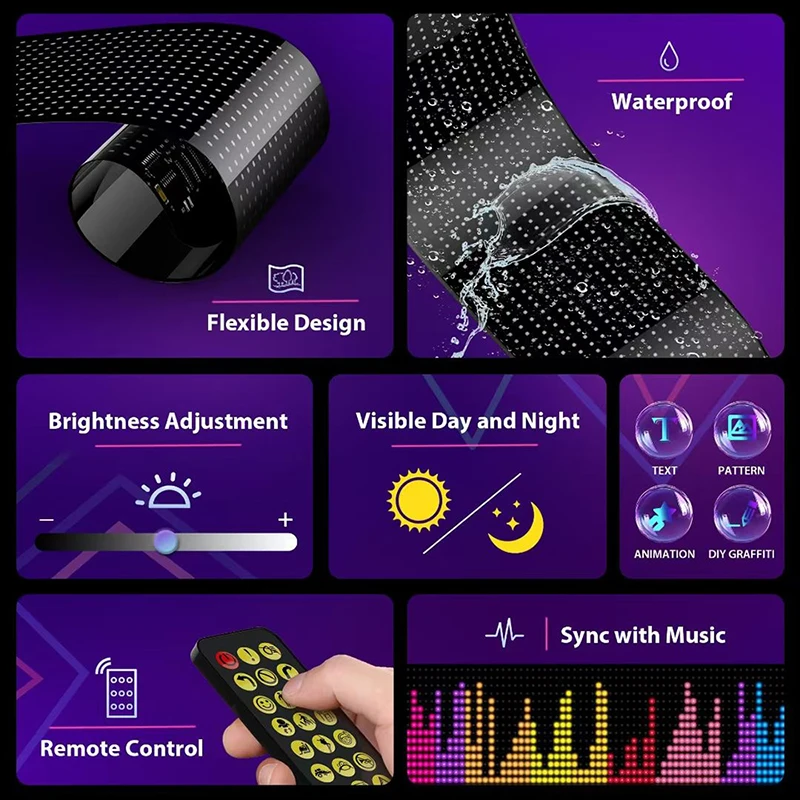 Affichage Led camion oeil voit - Car Led Light avis et prix
