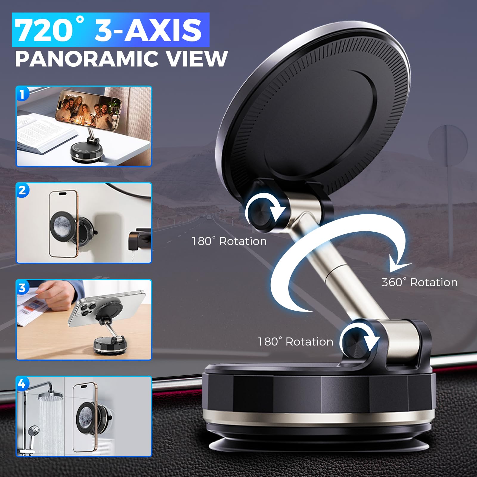 Support magnétique pour téléph - Car Vacuum avis et prix