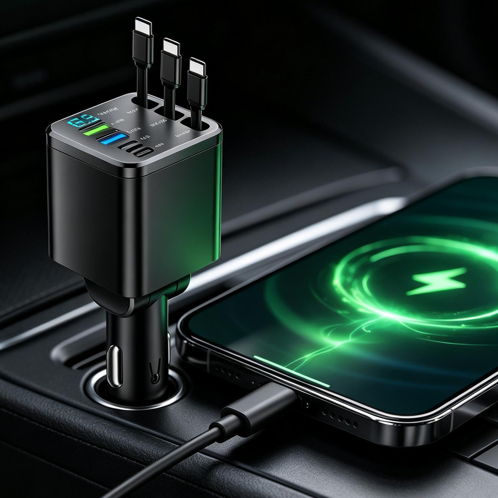 Chargeur rétractable pour voit - Car Charger avis et prix